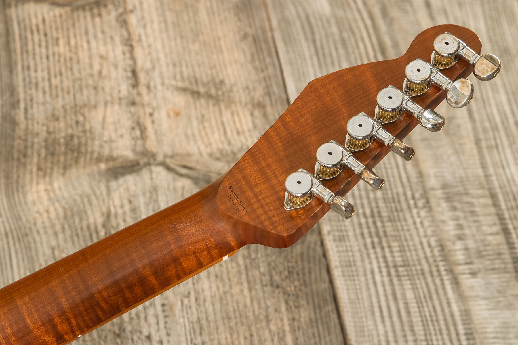 Marceau Guitars Elegante Traditional 2s Ht Pf #t316124 - Heavy Relic Candy Green - E-Gitarre in Teleform - Variation 12