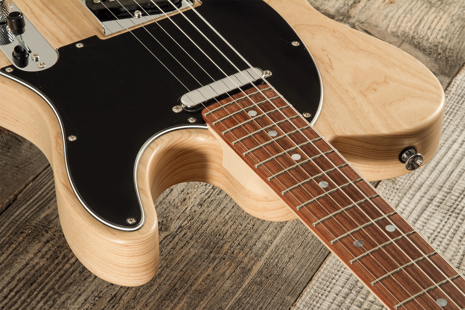Marceau Guitars Elegante Traditional 2s Ht Pf #t316424 - Natural Satin - E-Gitarre in Teleform - Variation 4