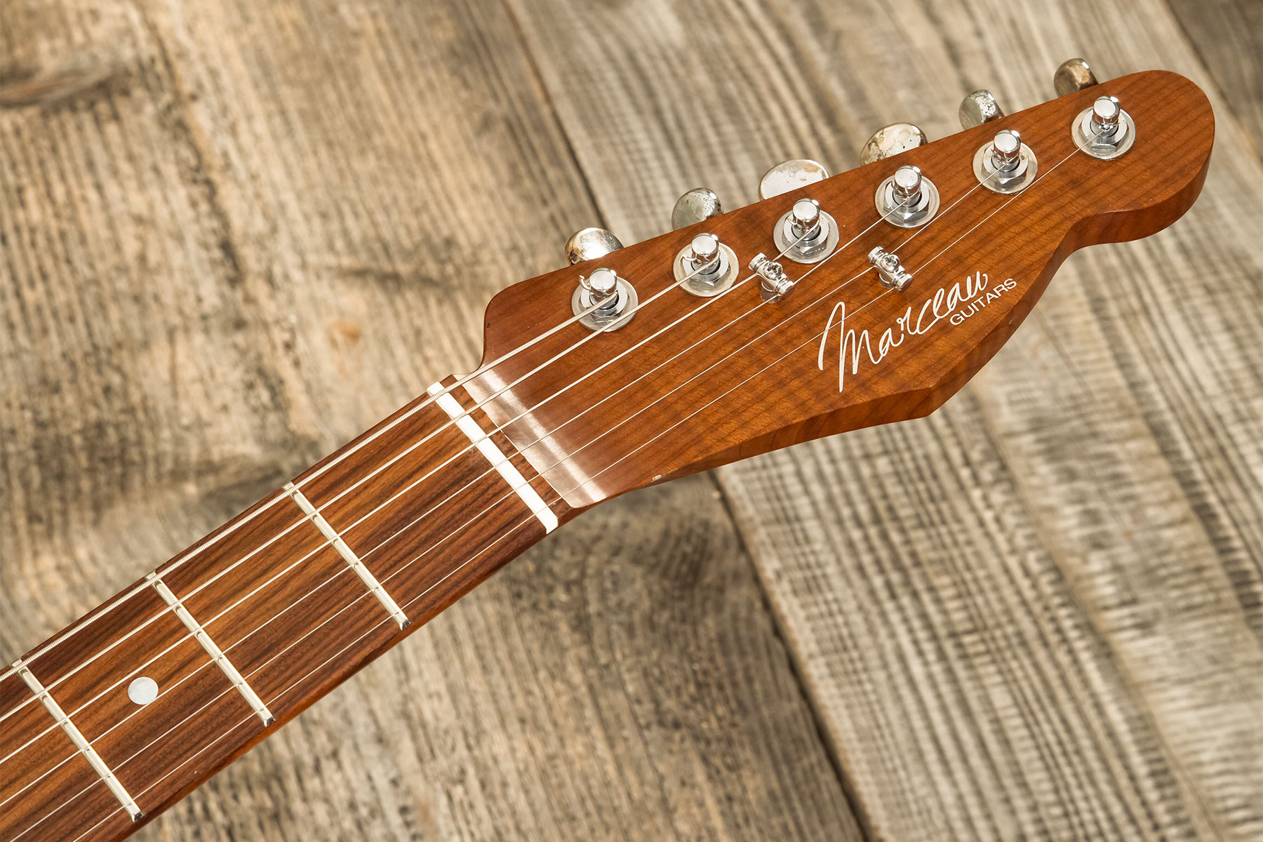 Marceau Guitars Elegante Traditional 2s Ht Pf #t316524 - Soft Relic 3 Tons Burst - E-Gitarre in Teleform - Variation 9