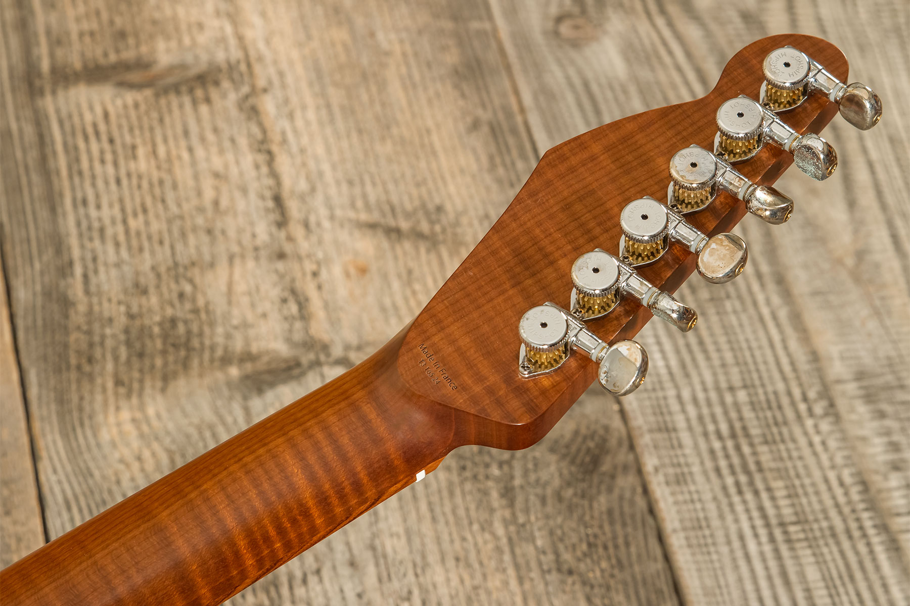Marceau Guitars Elegante Traditional 2s Ht Pf #t316524 - Soft Relic 3 Tons Burst - E-Gitarre in Teleform - Variation 10