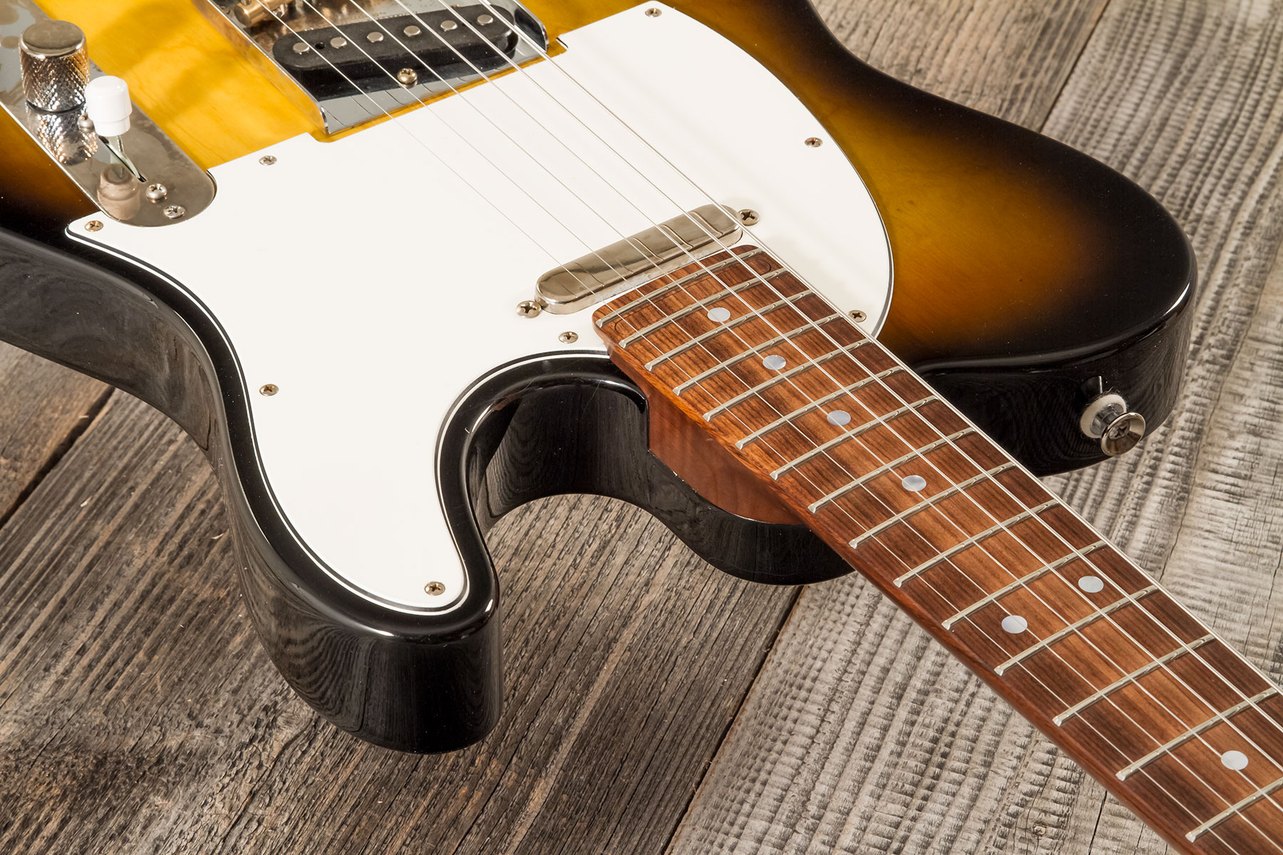 Marceau Guitars Elegante Traditional 2s Ht Pf #t316524 - Soft Relic 3 Tons Burst - E-Gitarre in Teleform - Variation 4