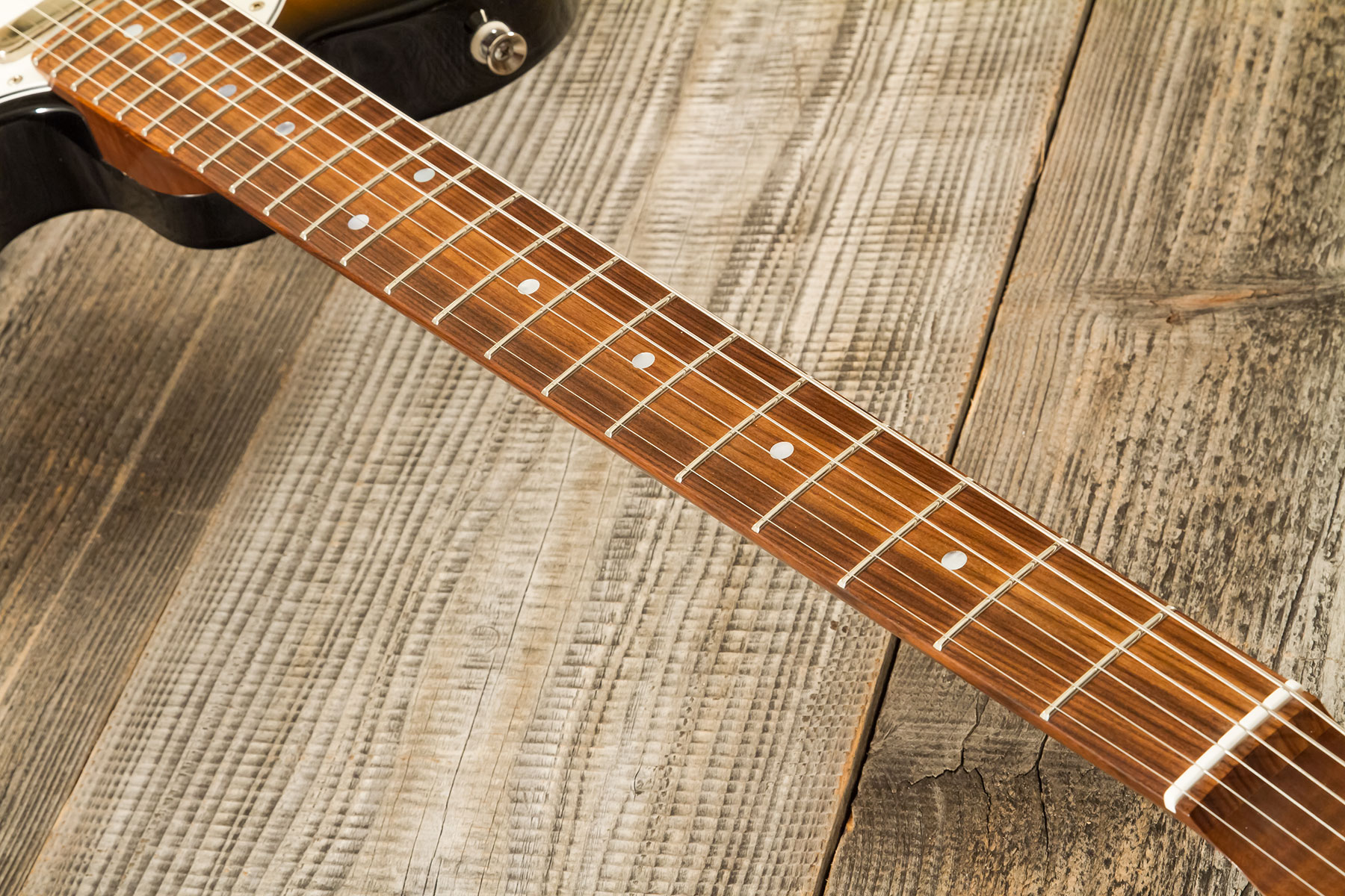 Marceau Guitars Elegante Traditional 2s Ht Pf #t316524 - Soft Relic 3 Tons Burst - E-Gitarre in Teleform - Variation 5
