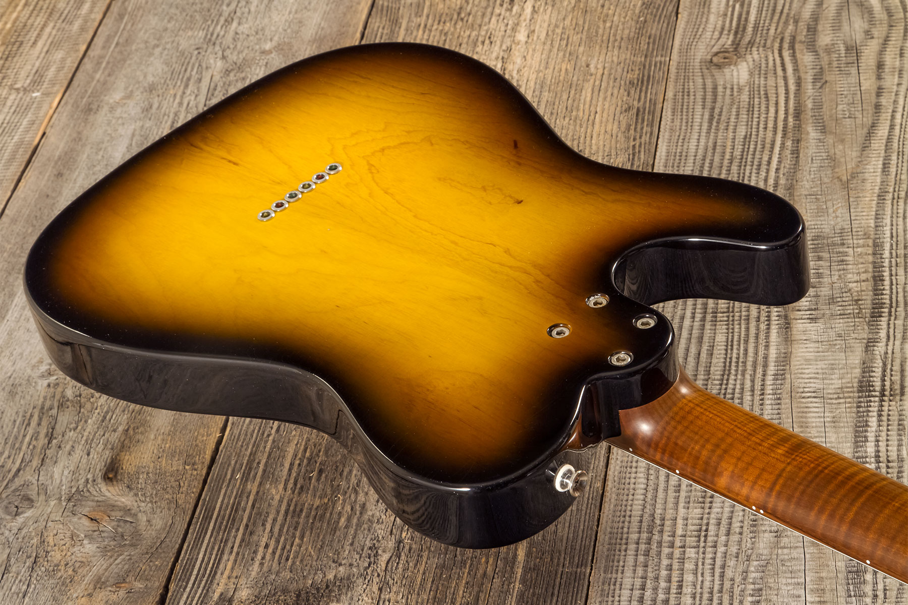 Marceau Guitars Elegante Traditional 2s Ht Pf #t316524 - Soft Relic 3 Tons Burst - E-Gitarre in Teleform - Variation 6