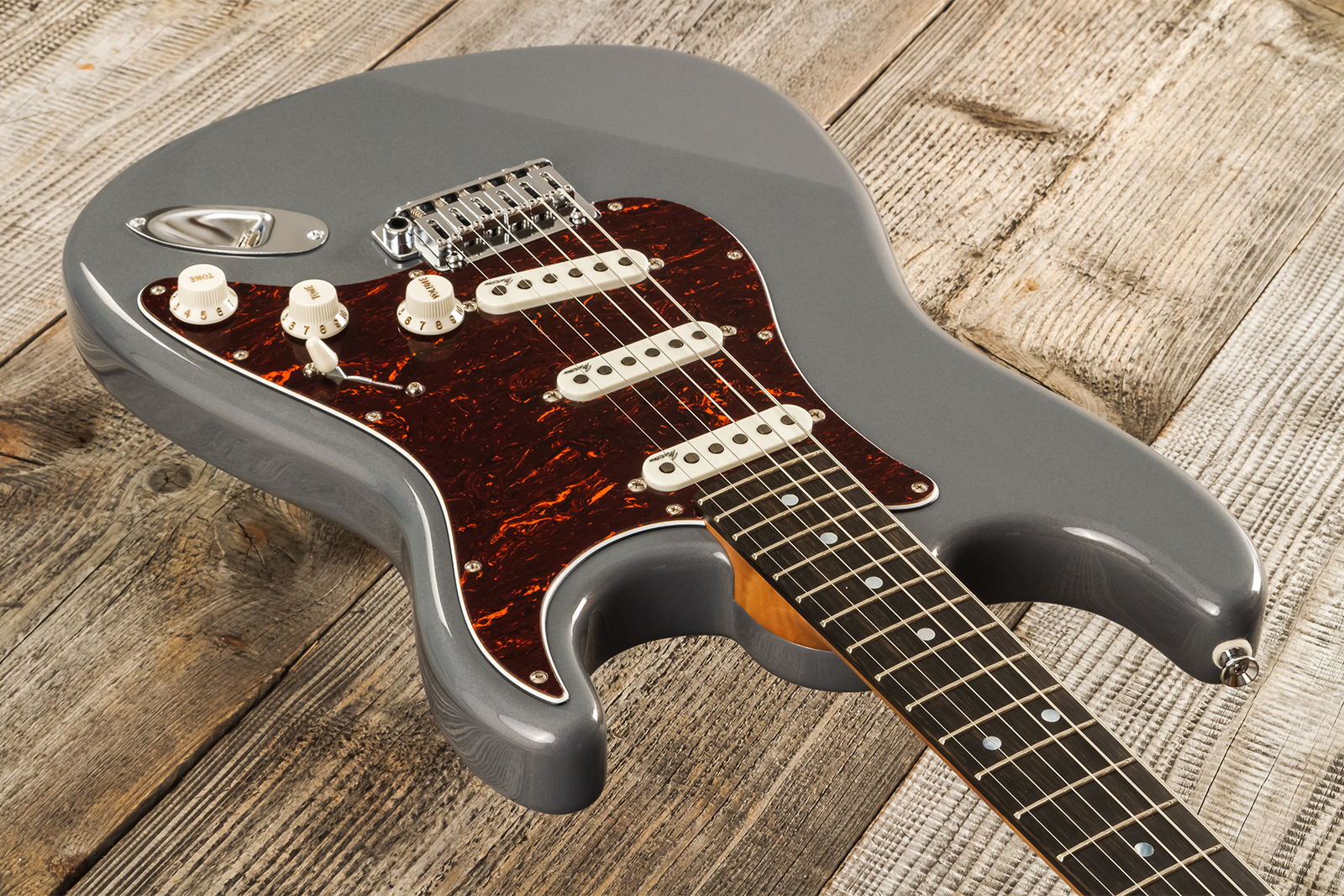 Marceau Guitars Experience Traditional 3s Trem Mn #t226624 - Charcoal - E-Gitarre in Str-Form - Variation 2