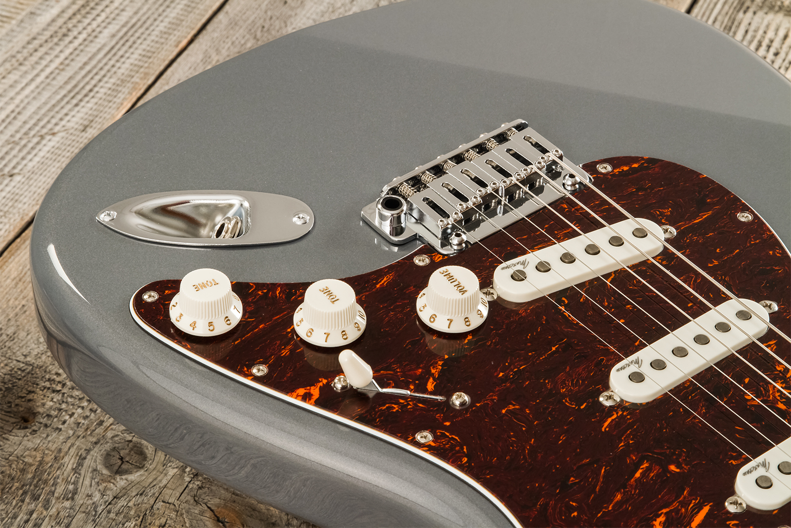 Marceau Guitars Experience Traditional 3s Trem Mn #t226624 - Charcoal - E-Gitarre in Str-Form - Variation 3