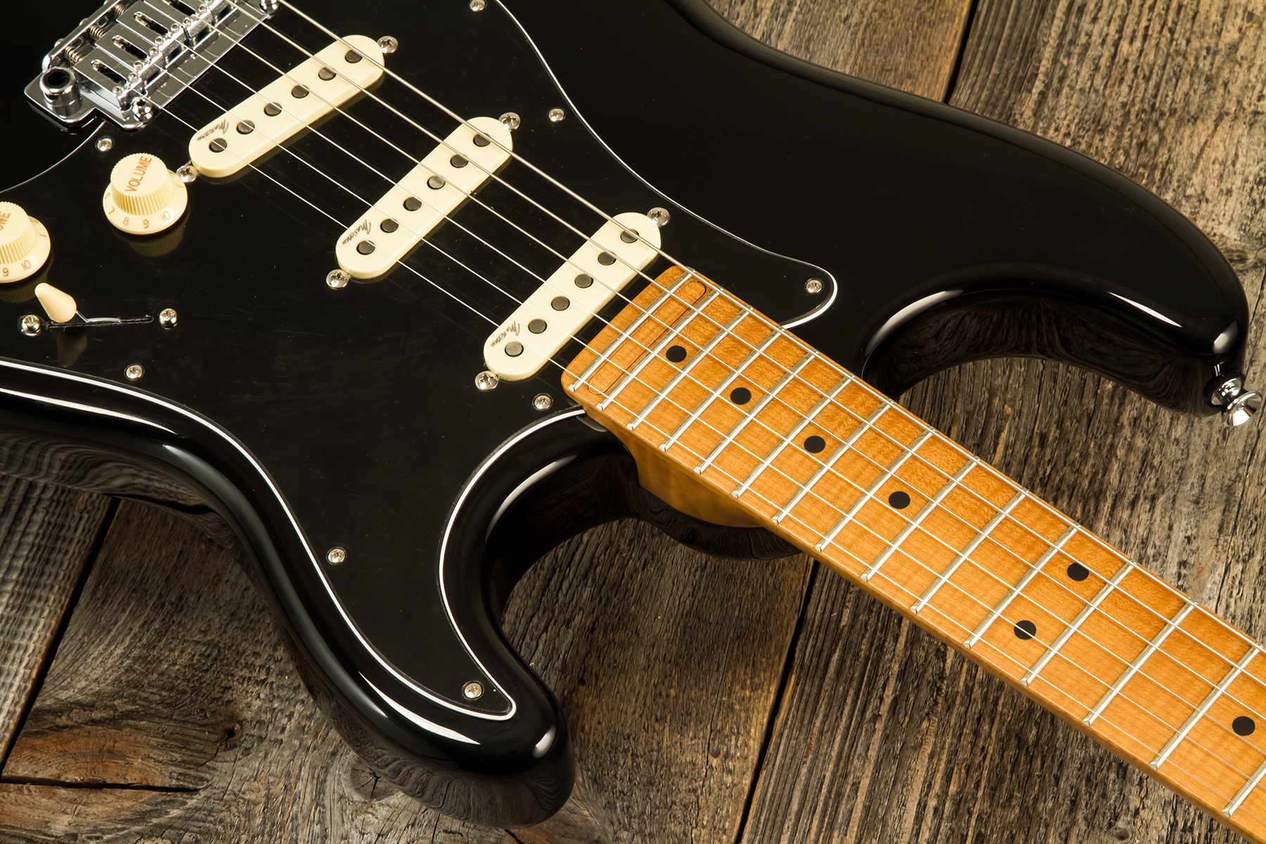 Marceau Guitars Experience Traditional 3s Trem Mn #t226824 - Black - E-Gitarre in Str-Form - Variation 4