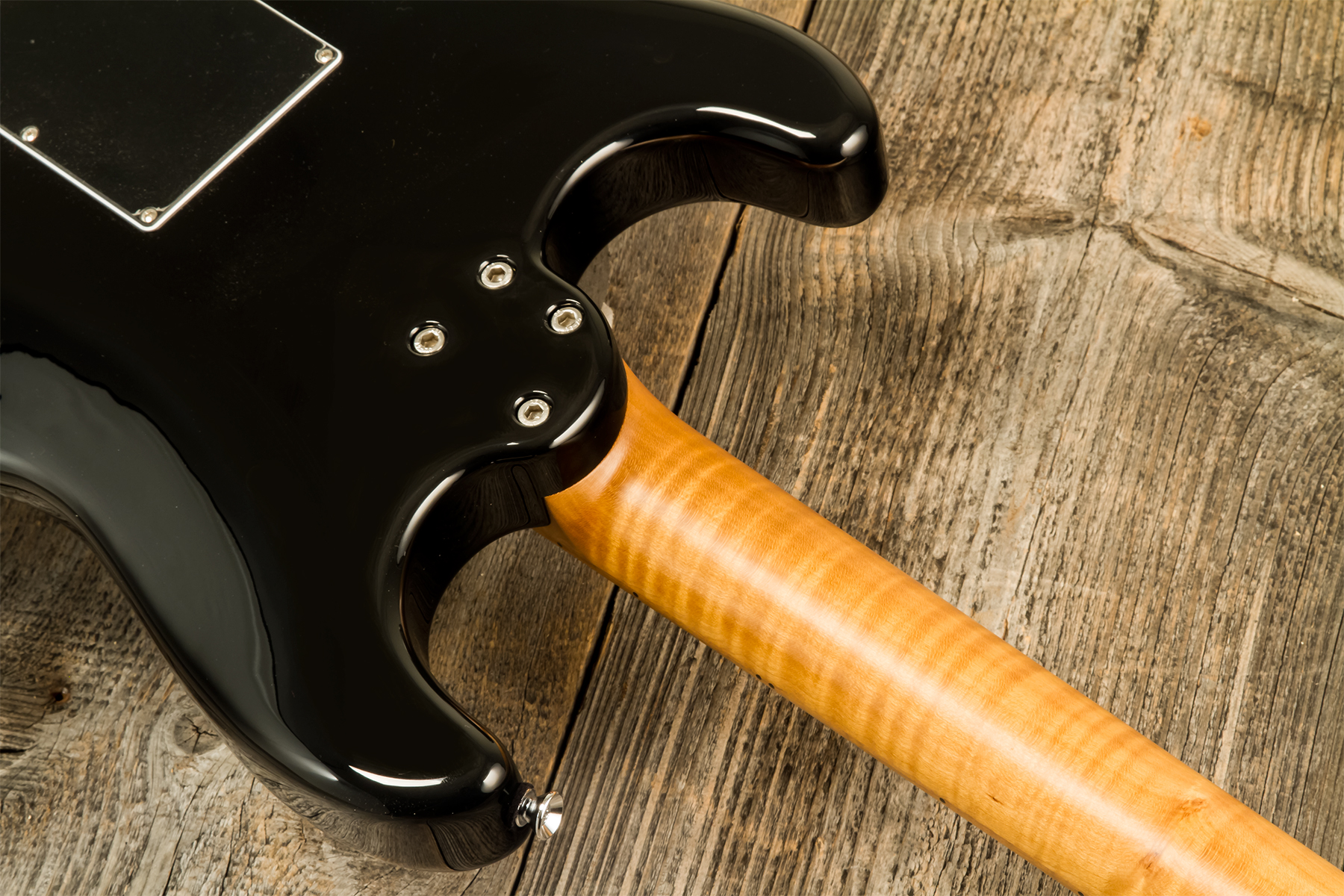 Marceau Guitars Experience Traditional 3s Trem Mn #t226824 - Black - E-Gitarre in Str-Form - Variation 7