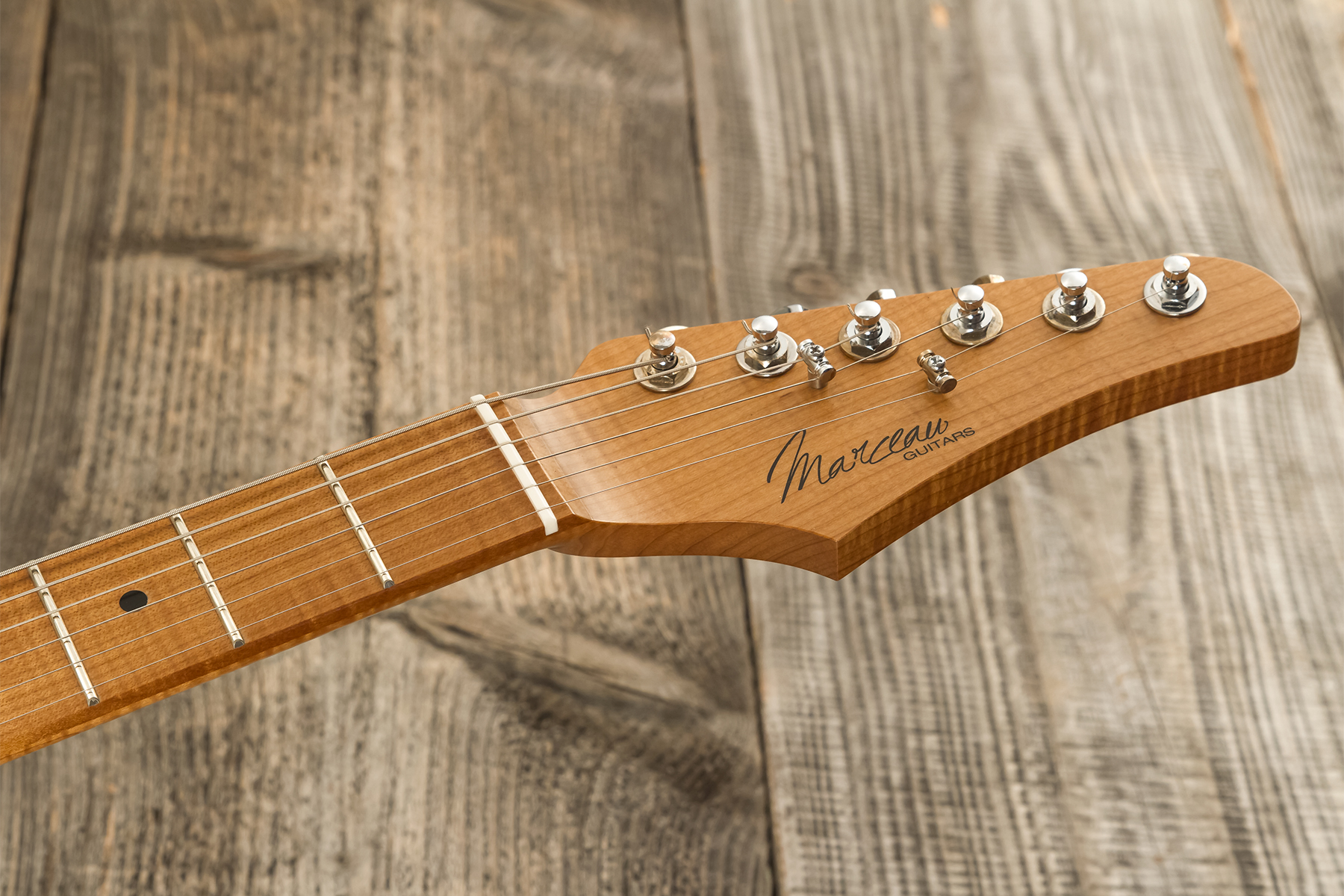 Marceau Guitars Experience Traditional 3s Trem Mn #t227024 - Heavy Relic Burst 3 Tons - E-Gitarre in Str-Form - Variation 9