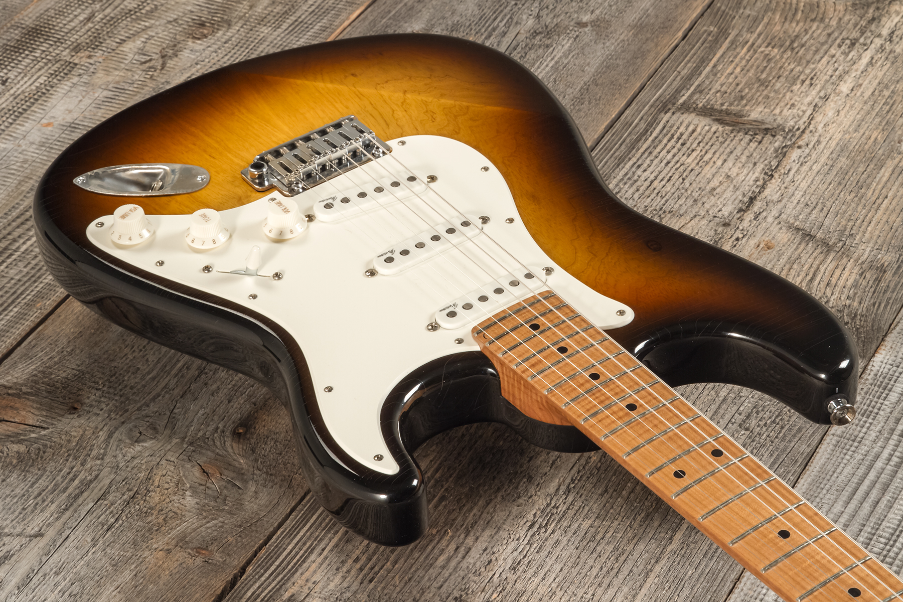 Marceau Guitars Experience Traditional 3s Trem Mn #t227024 - Heavy Relic Burst 3 Tons - E-Gitarre in Str-Form - Variation 2