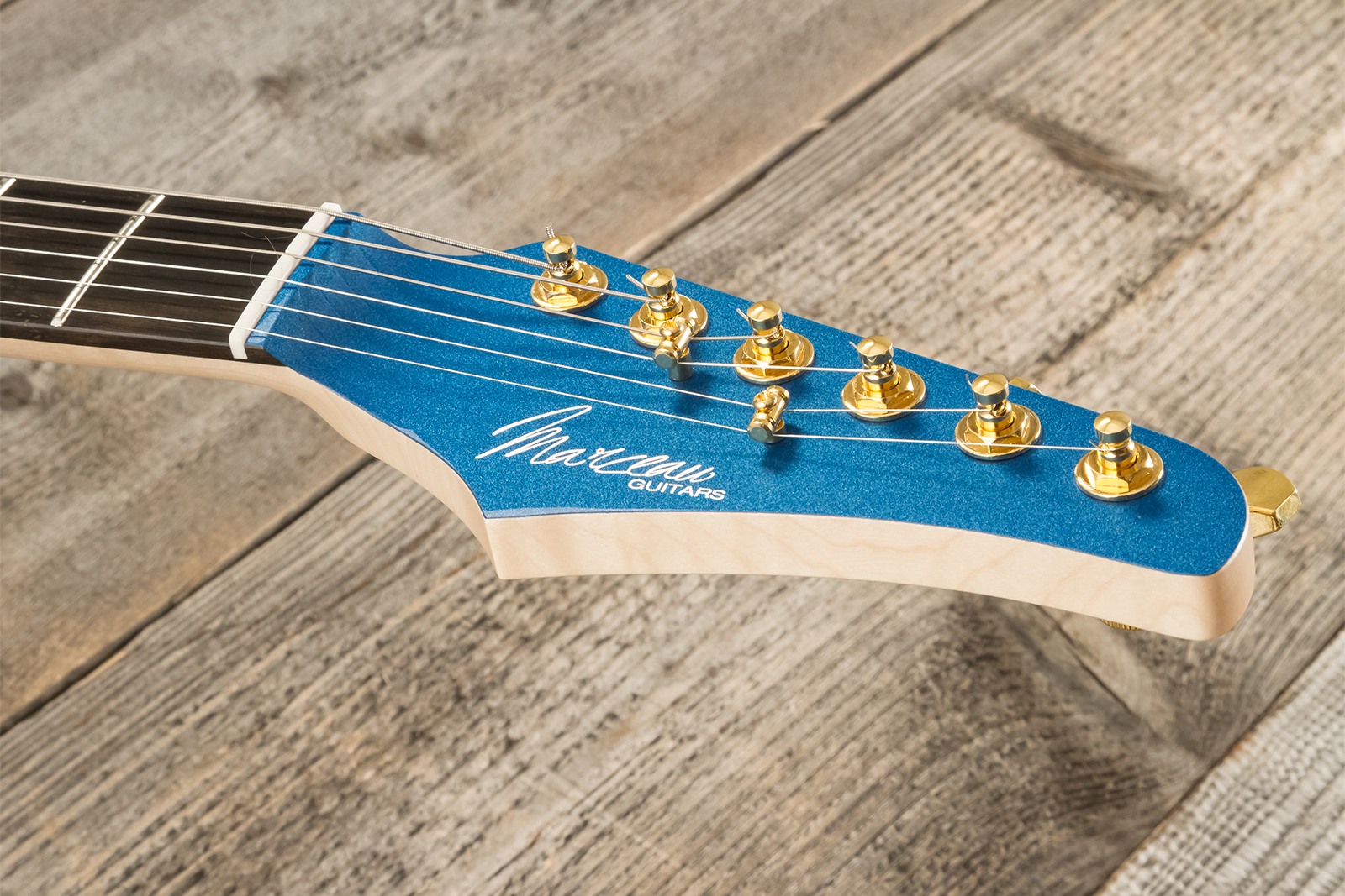 Marceau Guitars Experience Traditional Hss Trem Eb #t226324 - Lake Placid Blue - E-Gitarre in Str-Form - Variation 9