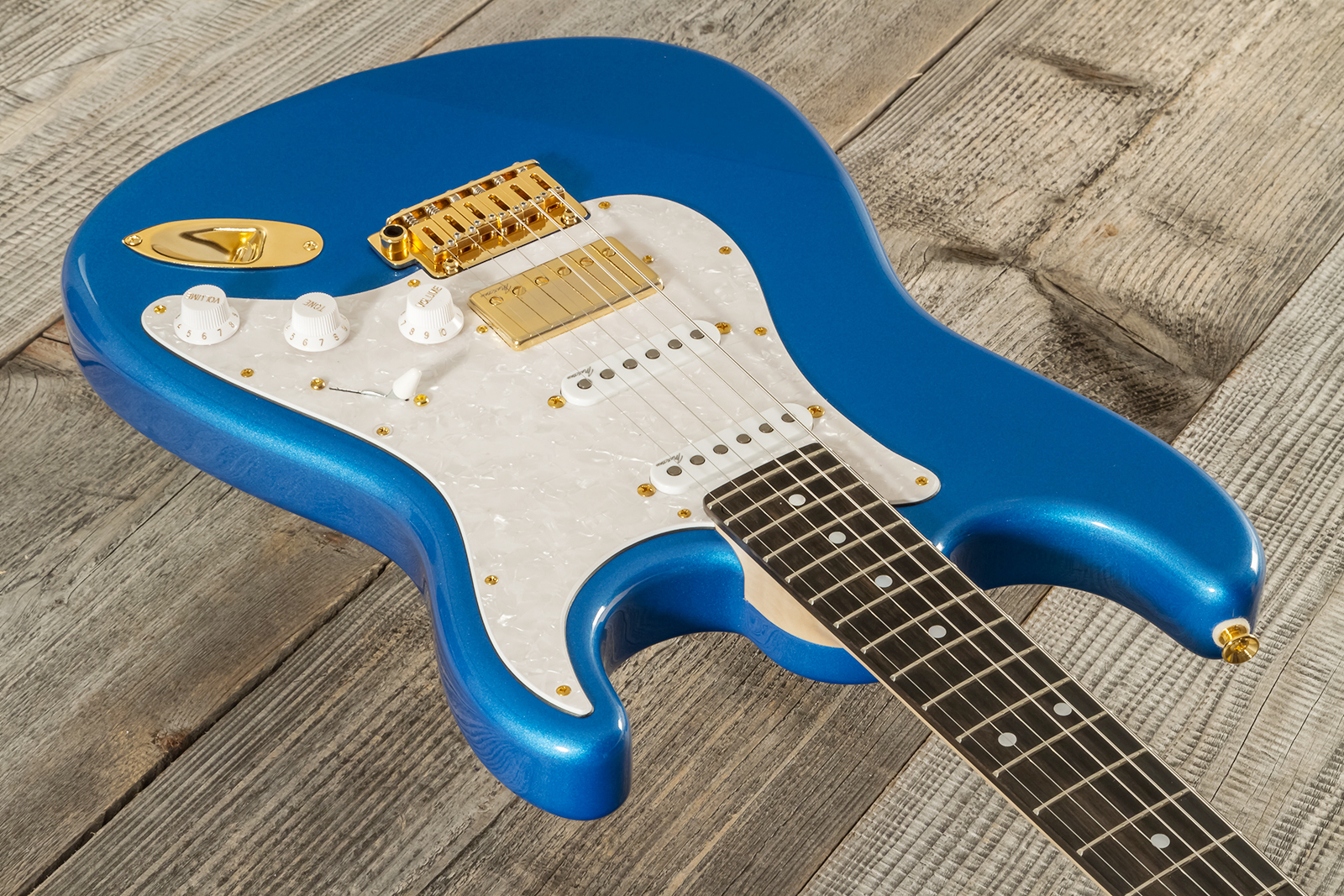 Marceau Guitars Experience Traditional Hss Trem Eb #t226324 - Lake Placid Blue - E-Gitarre in Str-Form - Variation 2