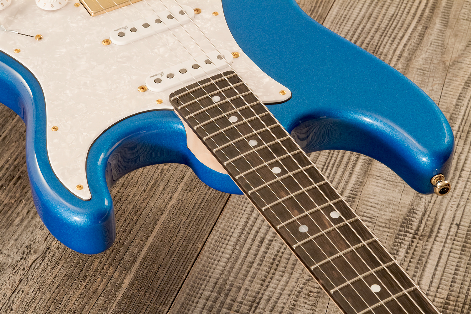 Marceau Guitars Experience Traditional Hss Trem Eb #t226424 - Lake Placid Blue - E-Gitarre in Str-Form - Variation 4