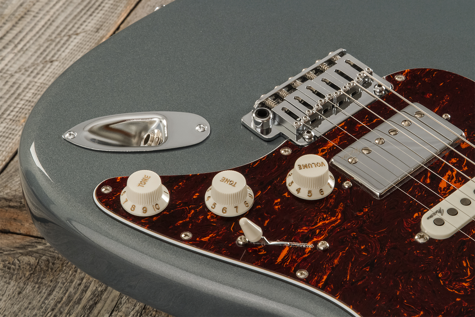Marceau Guitars Experience Traditional Hss Trem Eb #t226524 - Charcoal - E-Gitarre in Str-Form - Variation 3