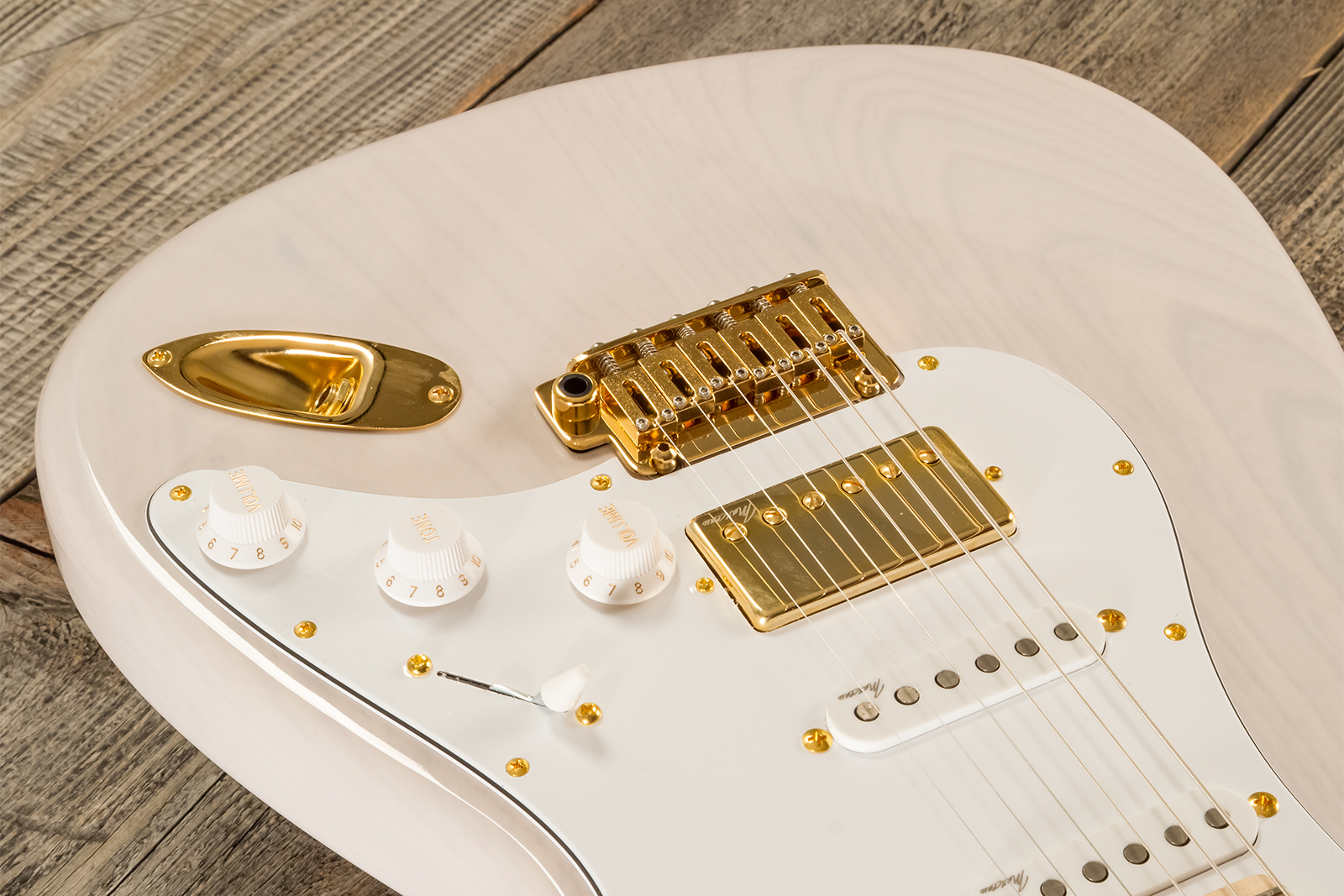 Marceau Guitars Experience Traditional Hss Trem Mn #t227124 - White Blonde - E-Gitarre in Str-Form - Variation 3