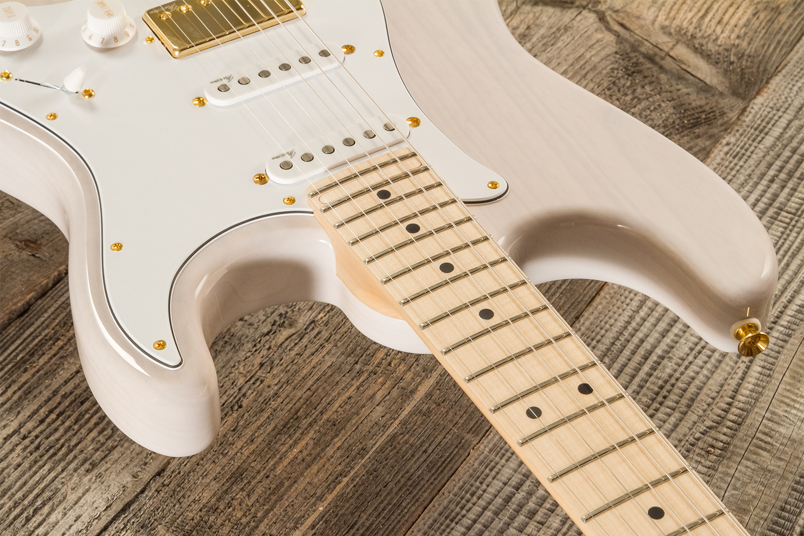 Marceau Guitars Experience Traditional Hss Trem Mn #t227124 - White Blonde - E-Gitarre in Str-Form - Variation 4