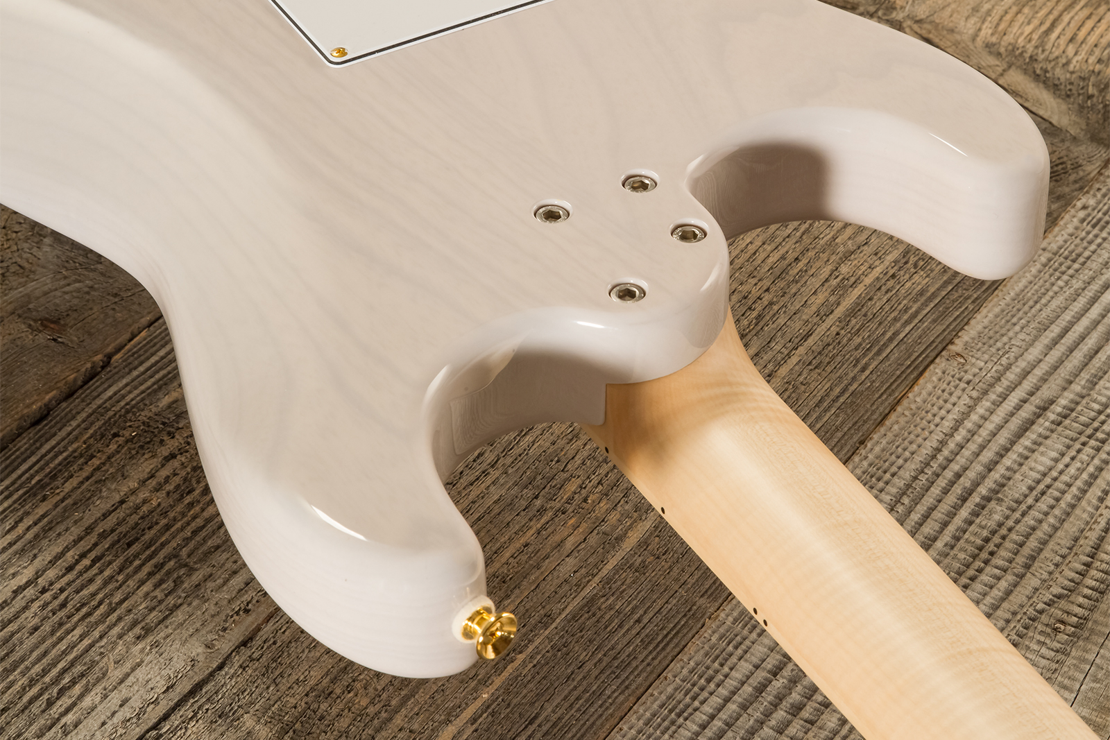 Marceau Guitars Experience Traditional Hss Trem Mn #t227124 - White Blonde - E-Gitarre in Str-Form - Variation 7
