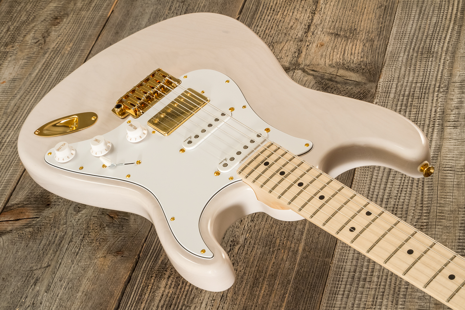 Marceau Guitars Experience Traditional Hss Trem Mn #t227224 - White Blonde - E-Gitarre in Str-Form - Variation 2