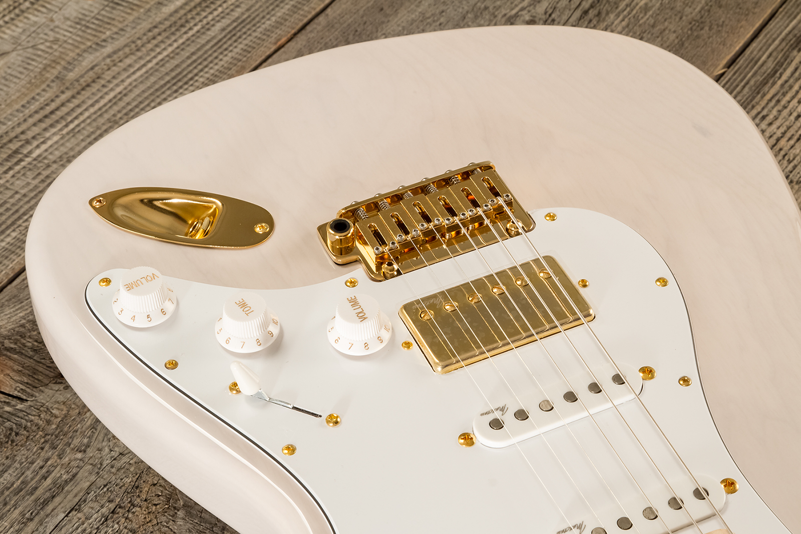 Marceau Guitars Experience Traditional Hss Trem Mn #t227224 - White Blonde - E-Gitarre in Str-Form - Variation 3