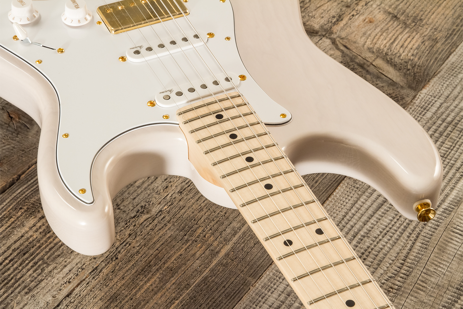 Marceau Guitars Experience Traditional Hss Trem Mn #t227224 - White Blonde - E-Gitarre in Str-Form - Variation 4