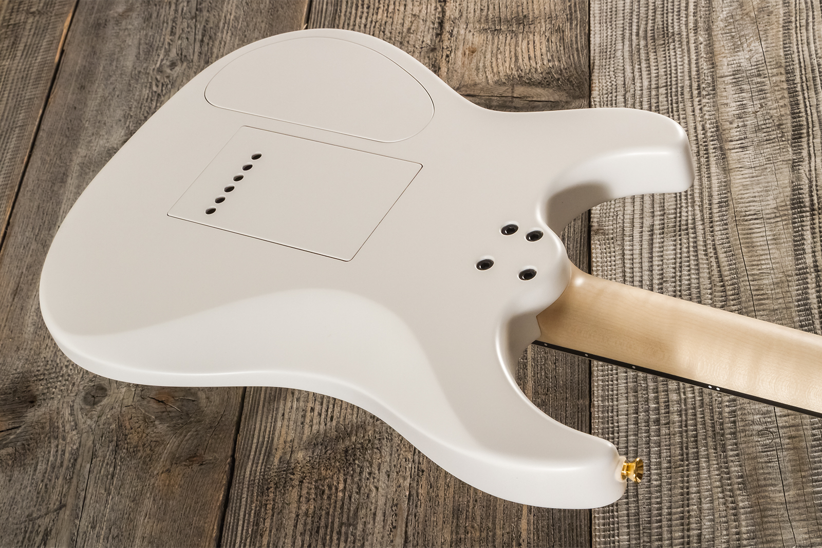 Marceau Guitars Fascinante Standard 2h Trem Ric #s17324 - Arctic White Satin - E-Gitarre in Str-Form - Variation 7