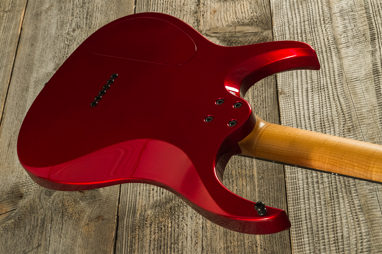 Marceau Guitars Redoutable Standard 2h Ht Ric #s43724 - Candy Apple Red - E-Gitarre aus Metall - Variation 7