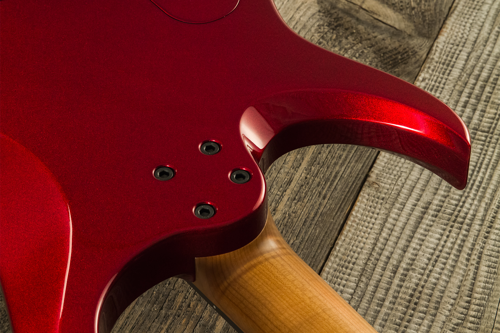 Marceau Guitars Redoutable Standard 2h Ht Ric #s43724 - Candy Apple Red - E-Gitarre aus Metall - Variation 8