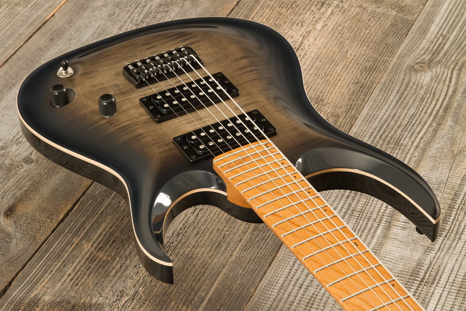 Marceau Guitars Redoutable Standard 7c 2h Ht Ric #s43824 - Burst - E-Gitarre aus Metall - Variation 2