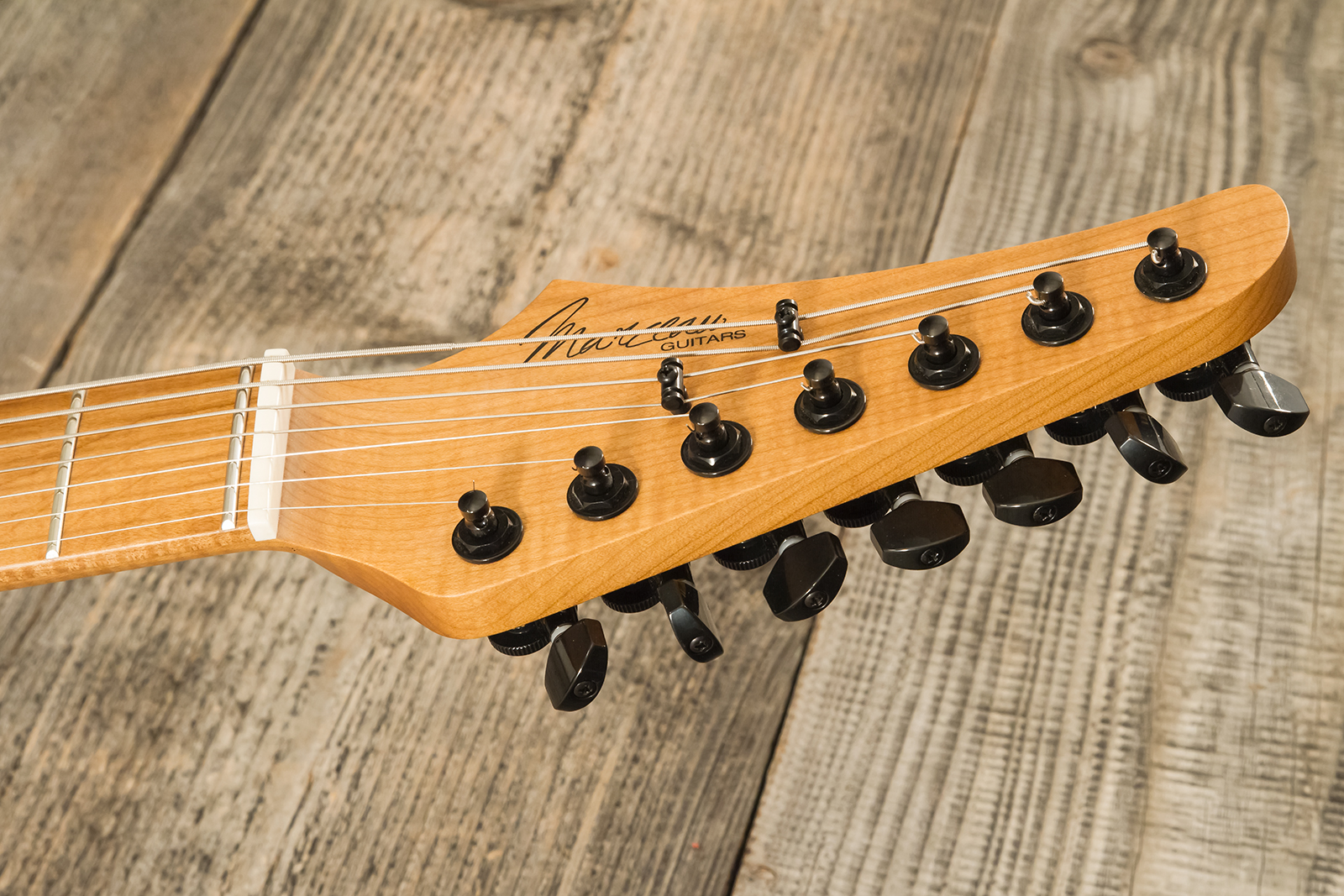 Marceau Guitars Redoutable Standard 7c 2h Ht Ric #s43824 - Burst - E-Gitarre aus Metall - Variation 8