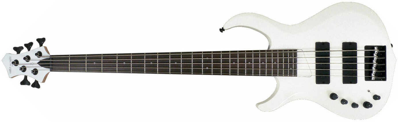 Marcus Miller M2 5st Whp Gaucher Lh Active Rw - White Pearl - Solidbody E-bass - Main picture