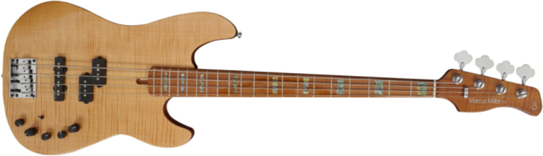 Marcus Miller P10 Alder 4st Active Mn - Natural - Solidbody E-bass - Main picture