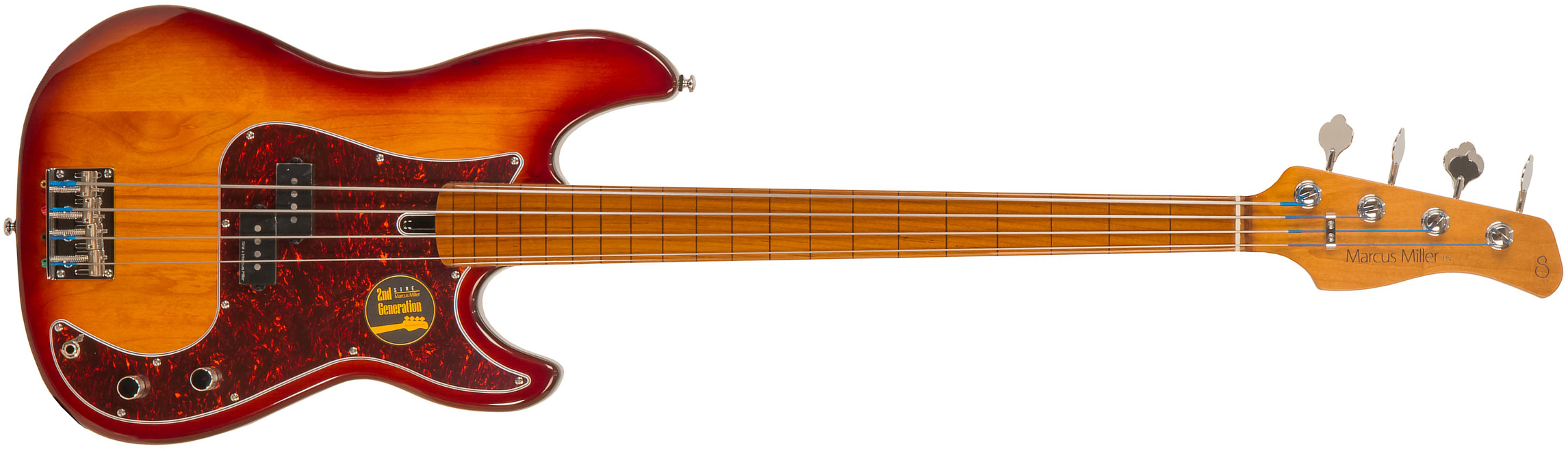 Marcus Miller P5 Alder 4st Fretless Mn - Tobacco Sunburst - Solidbody E-bass - Main picture