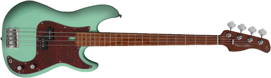 Marcus Miller P5 Alder 4st Fretless Mn - Mild Green - Solidbody E-bass - Main picture
