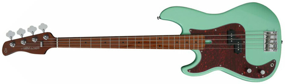 Marcus Miller P5 Alder 4st Lh Gaucher Mn - Mild Green - Solidbody E-bass - Main picture