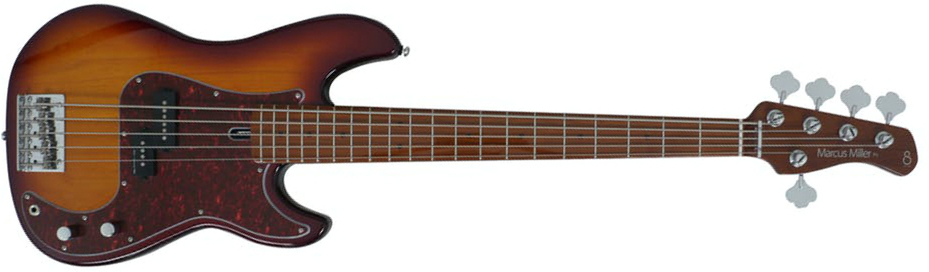 Marcus Miller P5 Alder 5st Mn - Tobacco Sunburst - Solidbody E-bass - Main picture