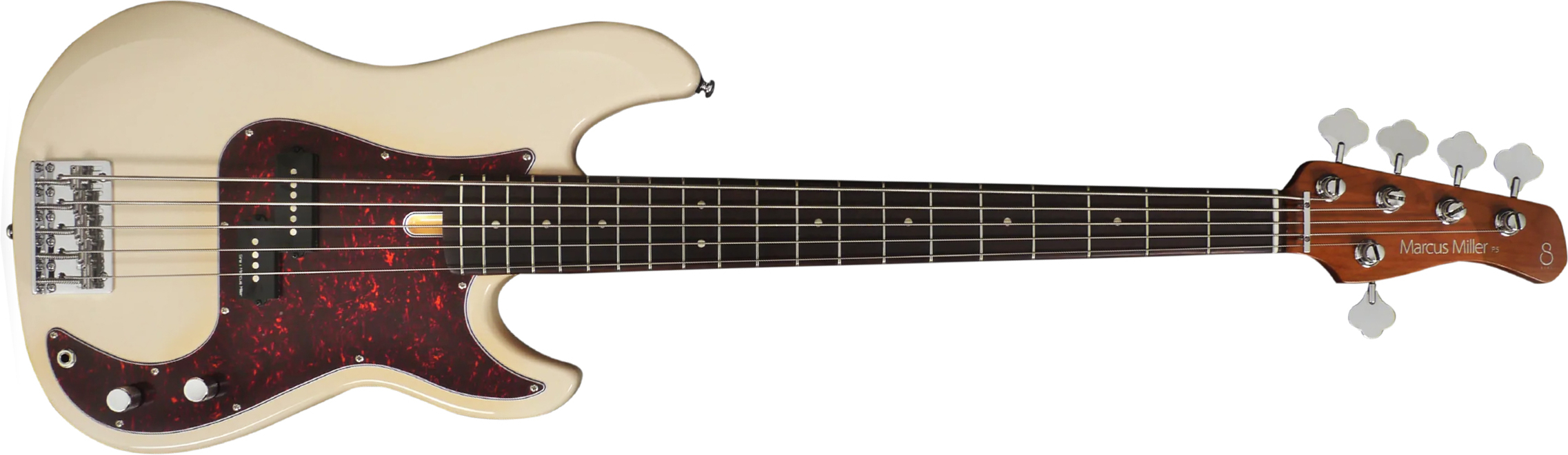 Marcus Miller P5r 5st 5c Rw - Vintage White - Solidbody E-bass - Main picture