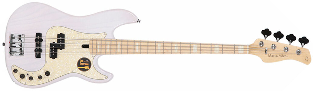 Marcus Miller P7 Ash 4-string 2nd Generation Mn Sans Housse - White Blonde - Solidbody E-bass - Main picture