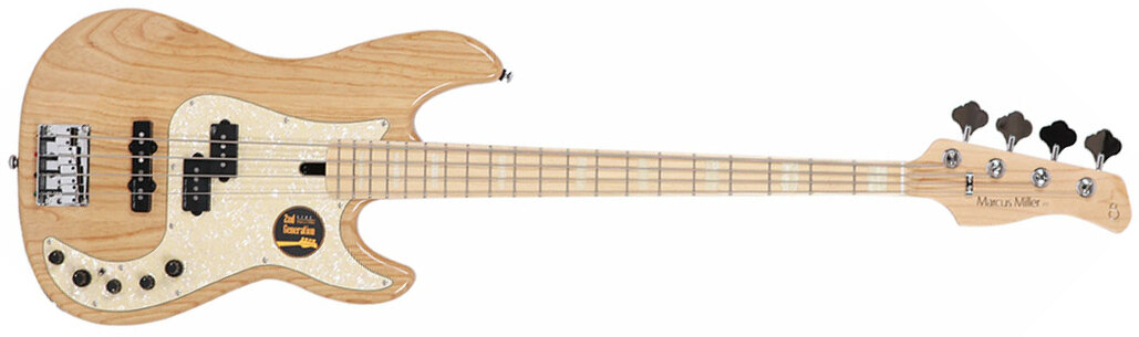 Marcus Miller P7 Ash 4-string 2nd Generation Mn Sans Housse - Naturel - Solidbody E-bass - Main picture