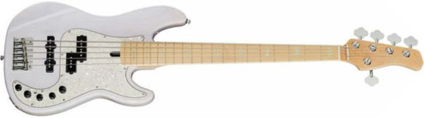 Marcus Miller P7 Swamp Ash 5st 2nd Generation 5c Active Mn Sans Housse - White Blonde - Solidbody E-bass - Main picture