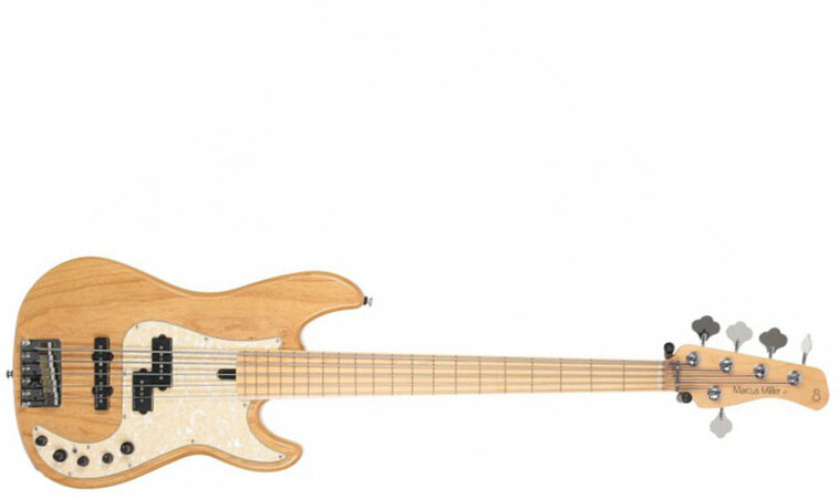 Marcus Miller P7 Swamp Ash Fretless 5st 2nd Generation 5c Active Mn Sans Housse - Natural - Solidbody E-bass - Main picture