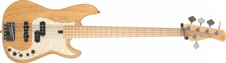 Marcus Miller P7 Swamp Ash Fretless 5st 2nd Generation 5c Active Mn Sans Housse - Natural - Solidbody E-bass - Main picture