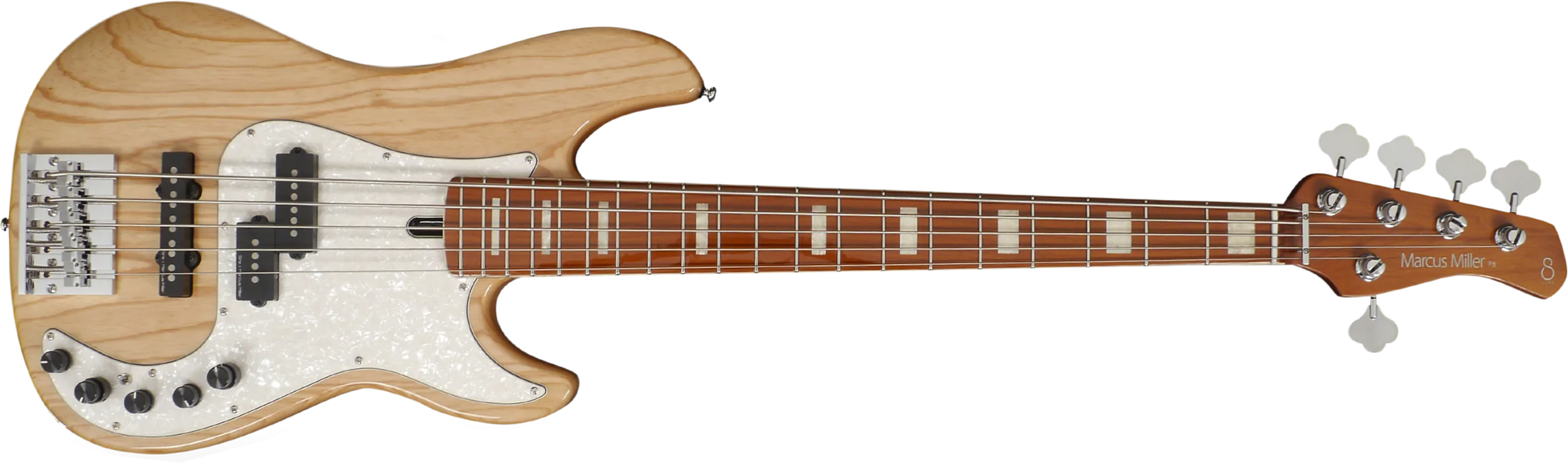 Marcus Miller P8 5st 5c Active Mn - Natural - Solidbody E-bass - Main picture