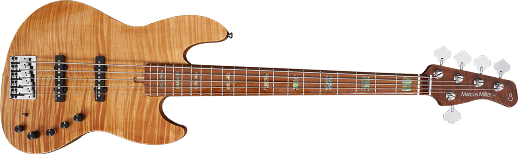 Marcus Miller V10 Swamp Ash 5st 2nd Generation Mn Sans Housse - Natural - Solidbody E-bass - Main picture