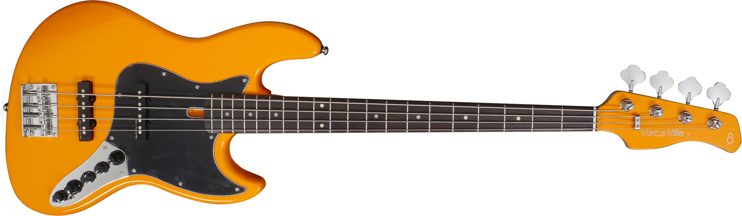 Marcus Miller V3 4st 2nd Generation Active Rw Sans Housse - Orange - Solidbody E-bass - Main picture