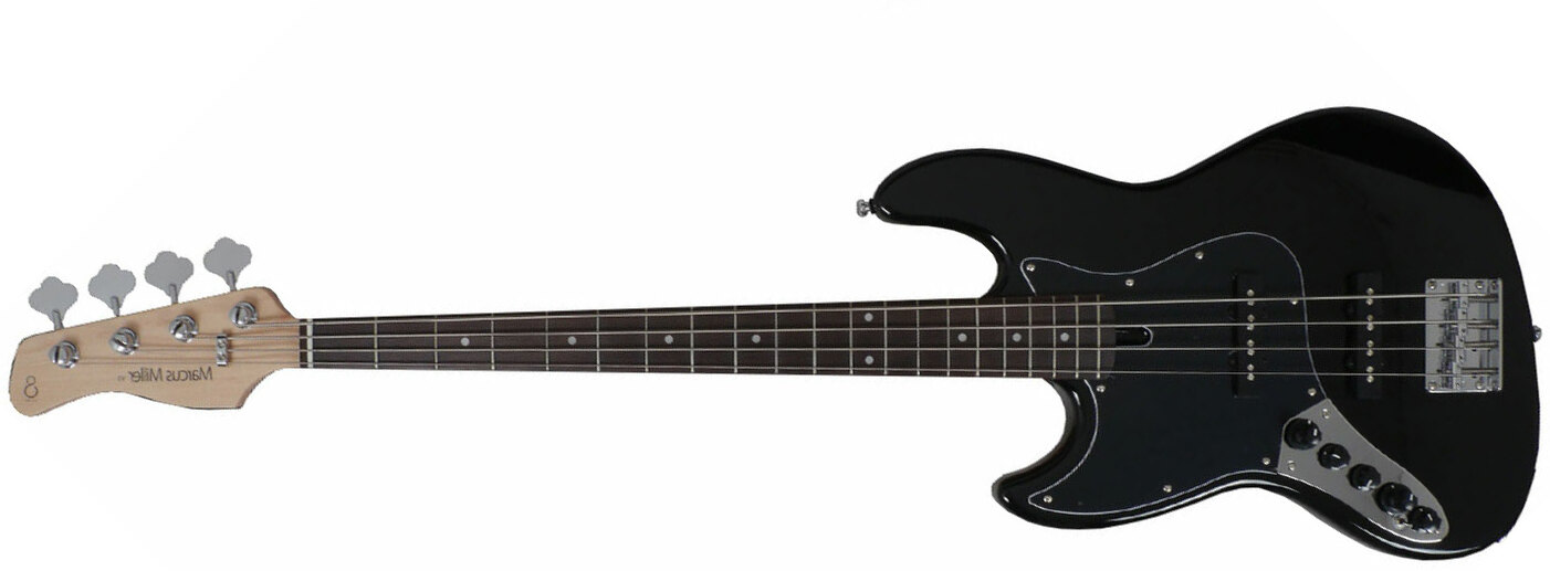 Marcus Miller V3 4st Bk Gaucher Lh Active Rw - Black - Solidbody E-bass - Main picture