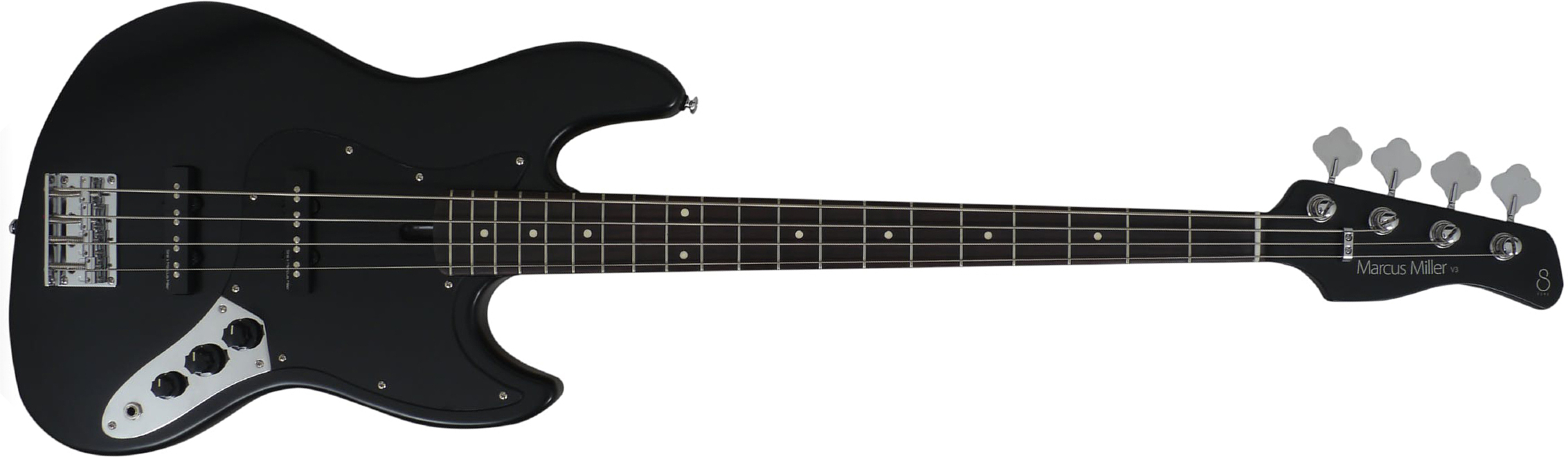 Marcus Miller V3p 4st Rw - Black Satin - Solidbody E-bass - Main picture