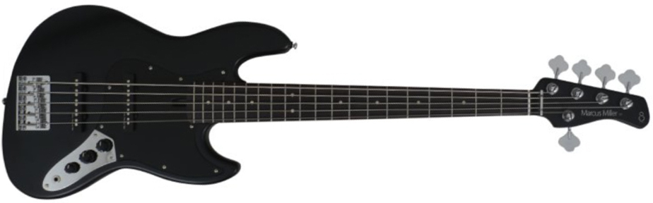 Marcus Miller V3p 5st 5c Rw - Black Satin - Solidbody E-bass - Main picture