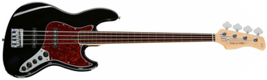 Marcus Miller V7 Alder 4st 2nd Generation Fretless Eb Sans Housse - Black - Solidbody E-bass - Main picture