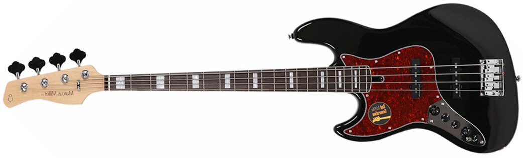 Marcus Miller V7 Alder 4st Lh Gaucher 2nd Generation Eb Sans Housse - Black - Solidbody E-bass - Main picture