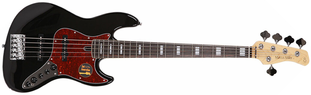 Marcus Miller V7 Alder 5st 2nd Generation 5-cordes Eb Sans Housse - Black - Solidbody E-bass - Main picture