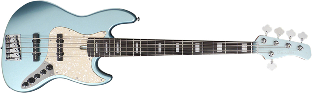 Marcus Miller V7 Alder 5st 2nd Generation 5-cordes Eb Sans Housse - Lake Placid Blue - Solidbody E-bass - Main picture